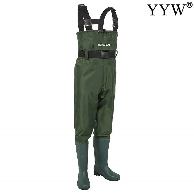 NFH Fishing Chest Waders Pants With Boots Gear Set Unisex