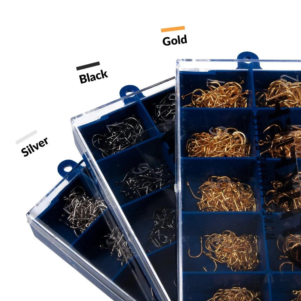 THKFISH 500-Piece Barbed Hook Set