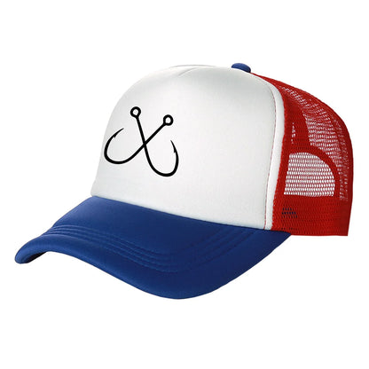 Hooked Breathable Summer Fishing Baseball Cap