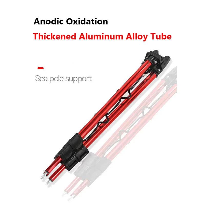 aluminum telescopic beach fishing tripod rod rest stand Sideny Telescopic Fishing Rod Holder 3-Fold Tripod Stand