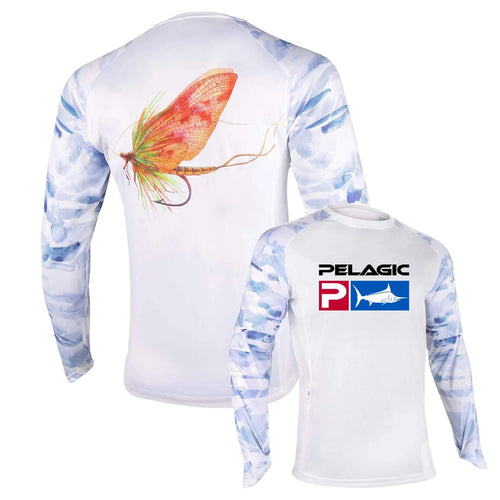 Pelagic Fishing Shirt Uv Camouflage Fishing clothing Shirts Quick Dry Long Sleeve Top Outdoor Hoodie UPF 50 Man Clothing Tops