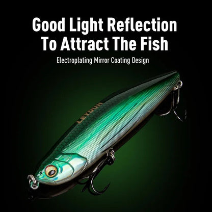 LEYDUN Z-Claw Floating Pencil Lures (2pc): Topwater Walk-the-Dog for Bass And Pike