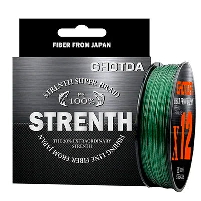GHOTDA 8/9/12 Strands PE Braided Wire Multifilament Japan Import Fabric  PE Line for Carp Fishing 0.6-8.0# 100M Fishing Line - Nex Fisher Hub
