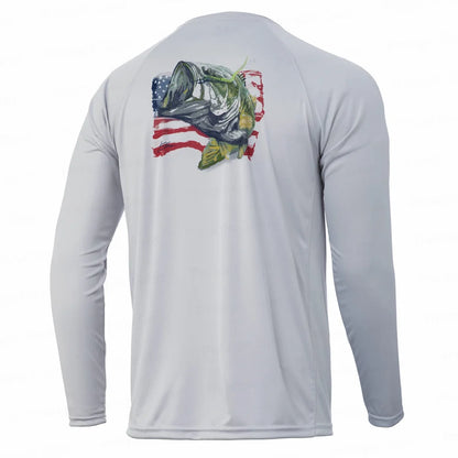 HUK Fishing Shirt Quick Dry Long Sleeve Fishing Jersey Anti-UV UPF-50