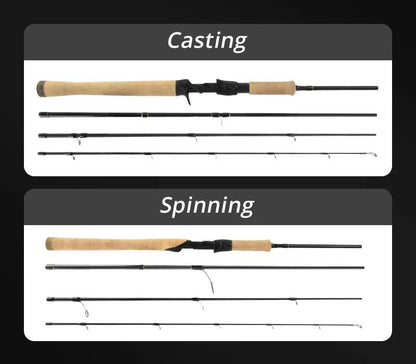 KastKing Valiant Eagle Passage Rod casting and spinning sections displayed.