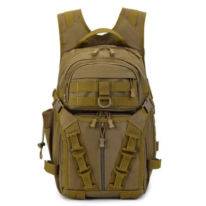 Rilibegan Fishing Backpack with tactical design and durable canvas material for outdoor adventures.