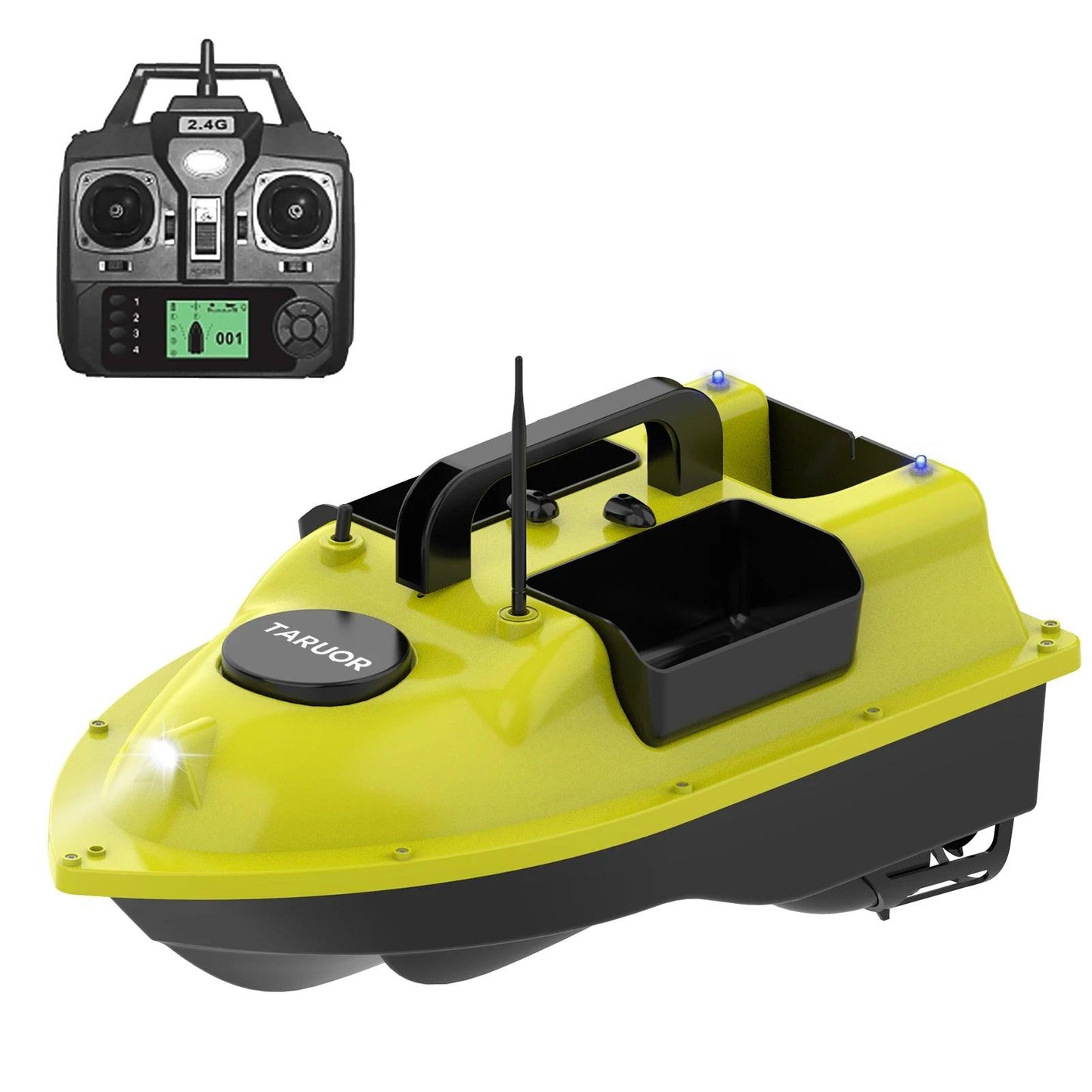 GPS Fixed Speed Cruise Remote Control Fishing Finder Boat  with Single Bait Containers Automatic Bait Boat with Remote Control - Nex Fisher Hub