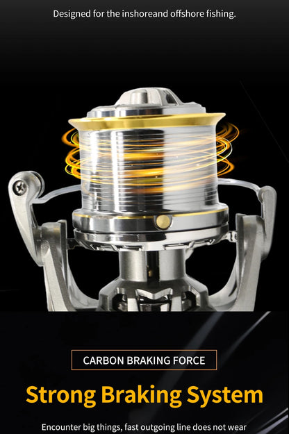 Rooblinos NGK Long Shot Jigging Spinning Reel: 55lb Max Drag for Big Game Saltwater And Freshwater Fishing