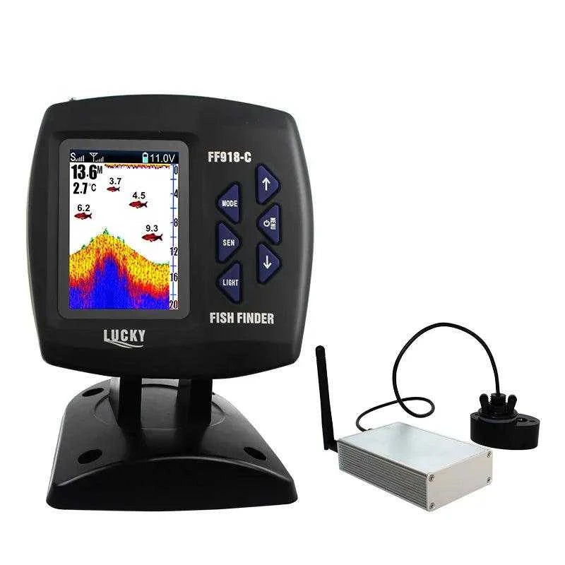 LUCKY New Wireless Boating FF918-CWLS 980 Feet Range 45 Degrees Wireless Operating Range Fishing Remote Control Fish Finder - Nex Fisher Hub