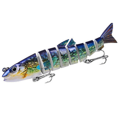 DHYJSFDC Fishing Wobbler Lifelike 8 Segment Swimbait Crankbait Hard Bait Slow 12.5cm 21.5g Isca Artificial Lures Fishing Tackle