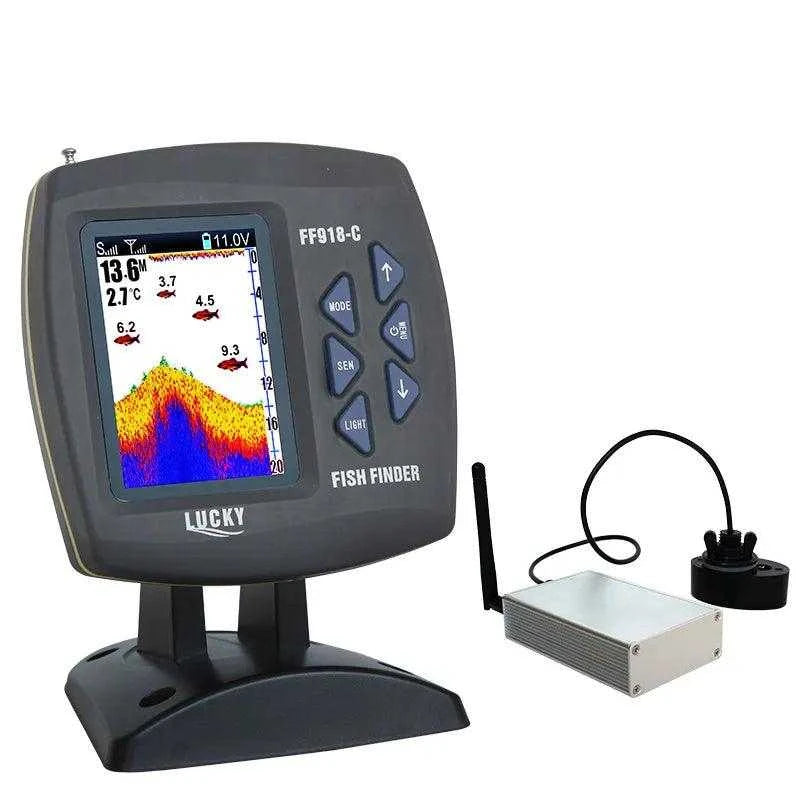 LUCKY New Wireless Boating FF918-CWLS 980 Feet Range 45 Degrees Wireless Operating Range Fishing Remote Control Fish Finder - Nex Fisher Hub