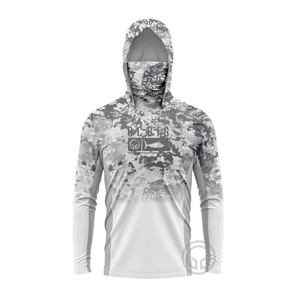 GCBIG Long Sleeve Hoodie With Face Mask Fishing Wear