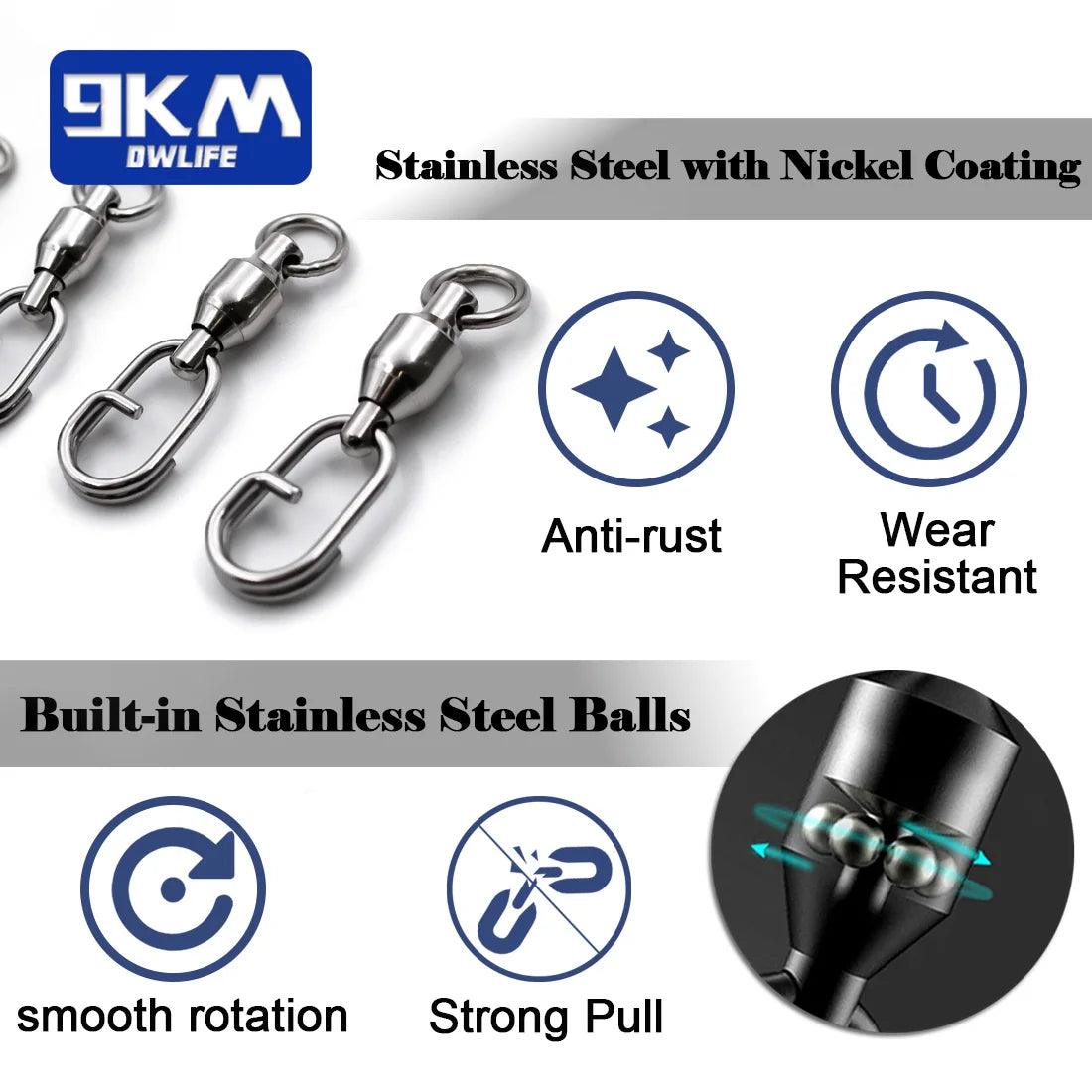 9KM DWLIFE Ball Bearing Swivel Snap