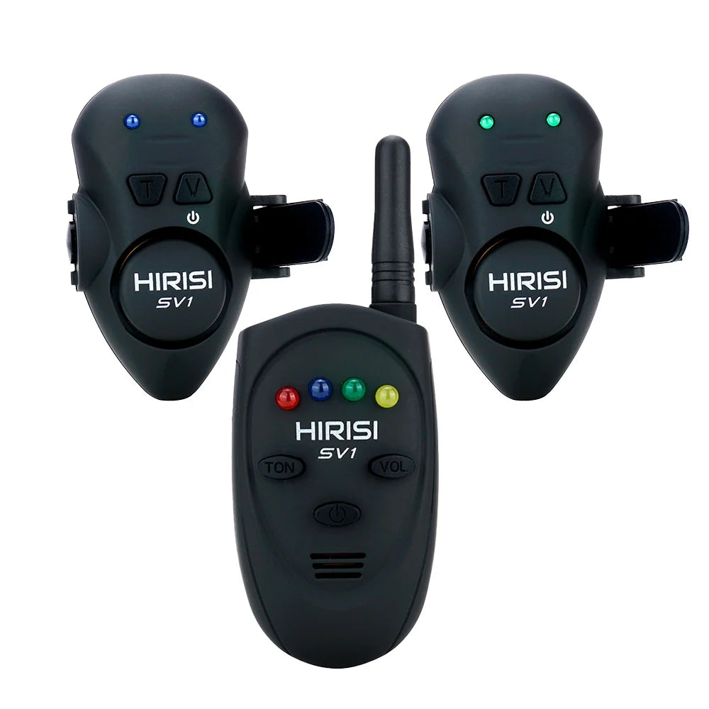 HIRISI SV1 Carp Fishing Bite Alarm Set And 100M Range Receptor: Wireless Indicator