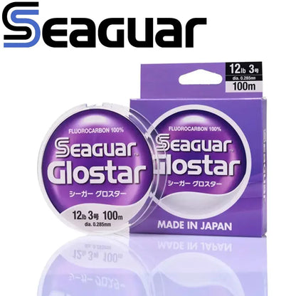 NEW SEAGUAR GLOSTAR Original Fishing Line  4LB-70LB 100% FLUOROCARBON Fishing Lines 100M/60M 50th Anniversary Limited Product