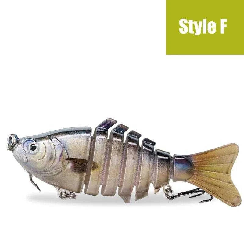 AUKUMA JIESHOU7S swimbait, 7-joint, lifelike design, predator lure