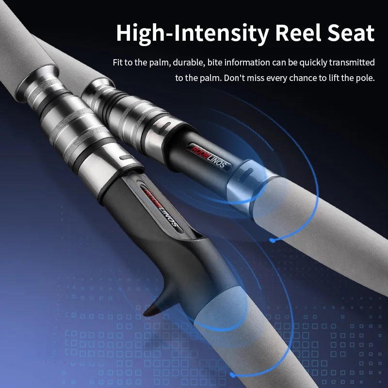 ROOBLINOS RAPTOR II Boat Fishing Rod: 1.8m (70.8 inches / 5.9 feet) Saltwater Casting/Spinning Trolling Rod