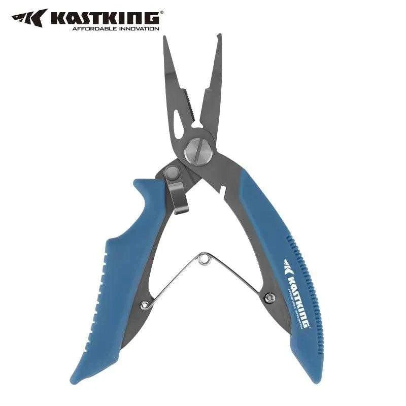 KastKing AccuSplit Split Ring Fishing Pliers Braid Cutters Fishing Line Scissors 420 Stainless Steel Comfortable Rubber Handle - Nex Fisher Hub