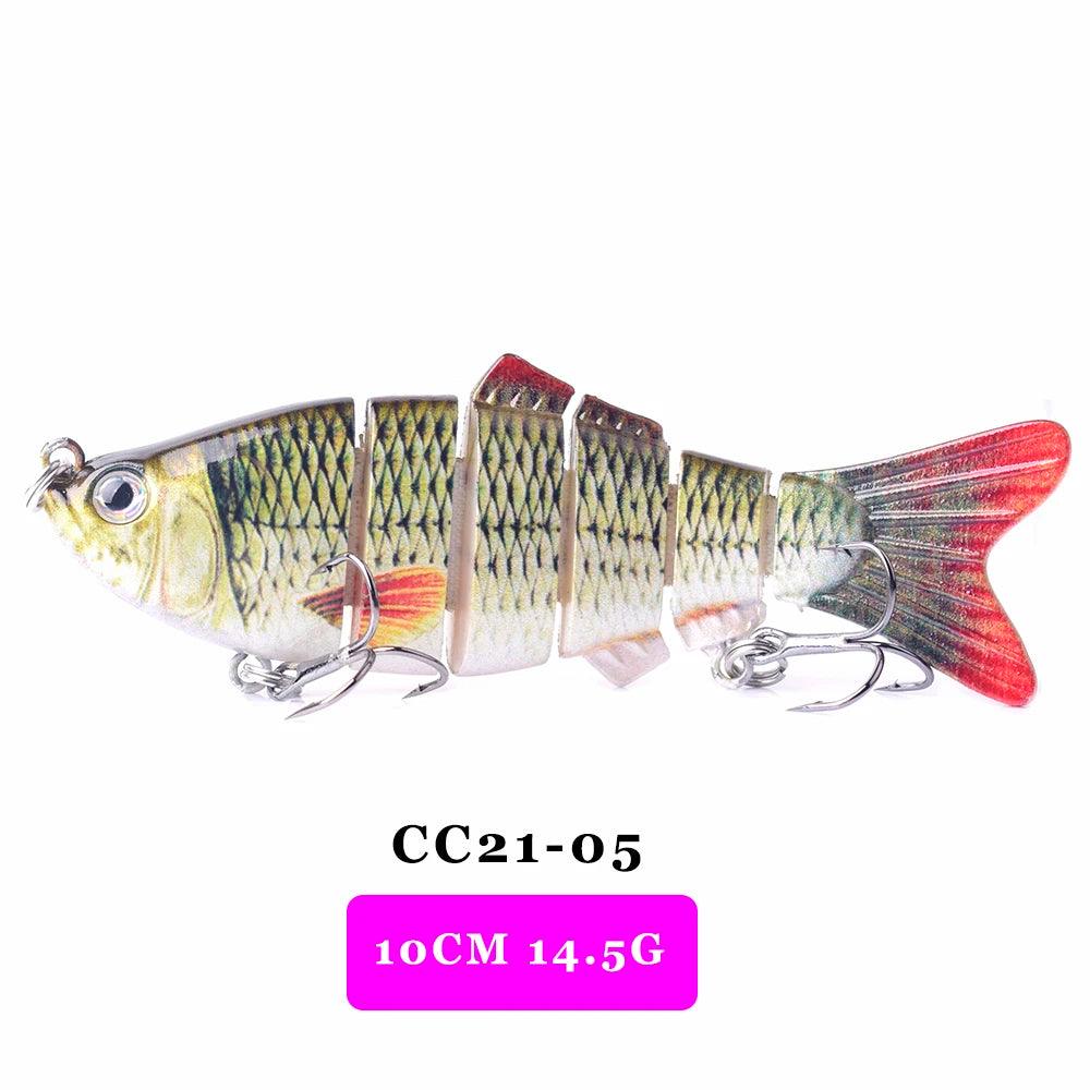 AYWFISH Lifelike Multi Jointed Sinking Wobblers Fishing Lures For Pike Swimbait Crankbait Minnow Trout Bass Fishing Tackle Baits - Nex Fisher Hub