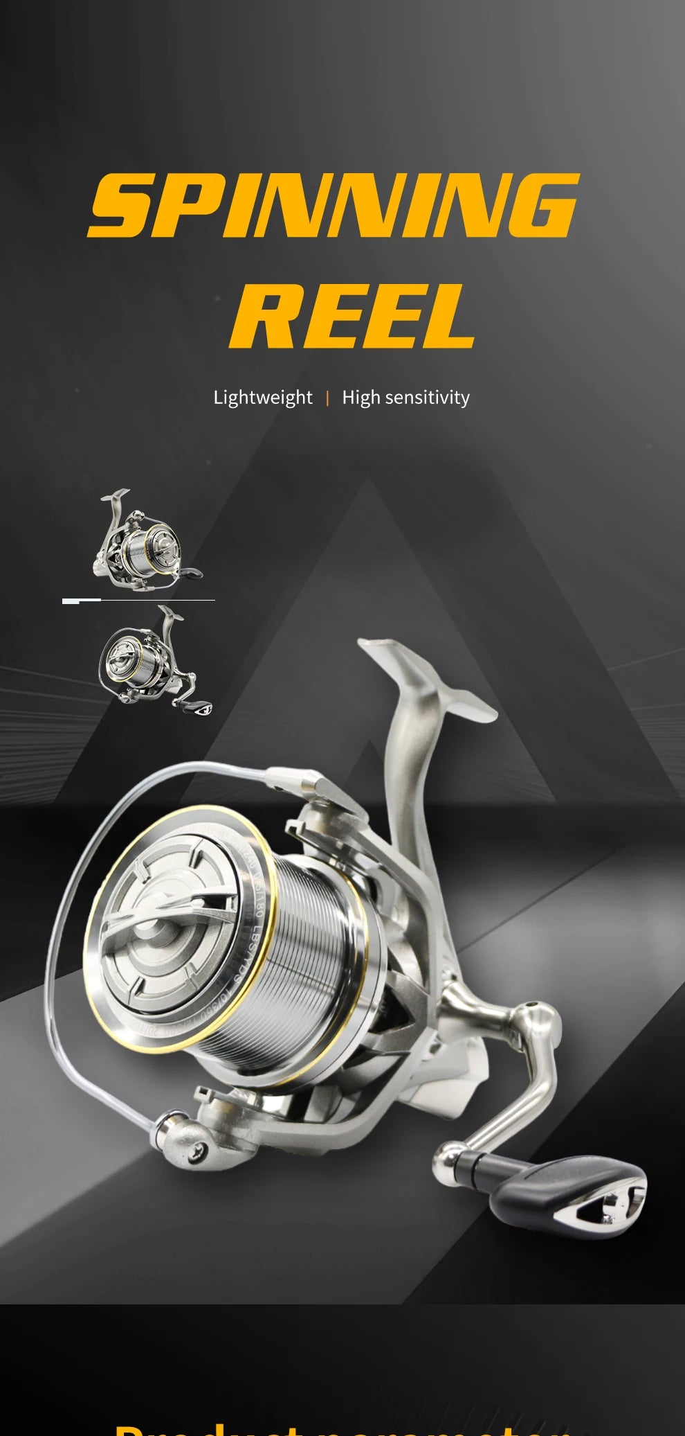 Rooblinos NGK Long Shot Jigging Spinning Reel: 55lb Max Drag for Big Game Saltwater And Freshwater Fishing