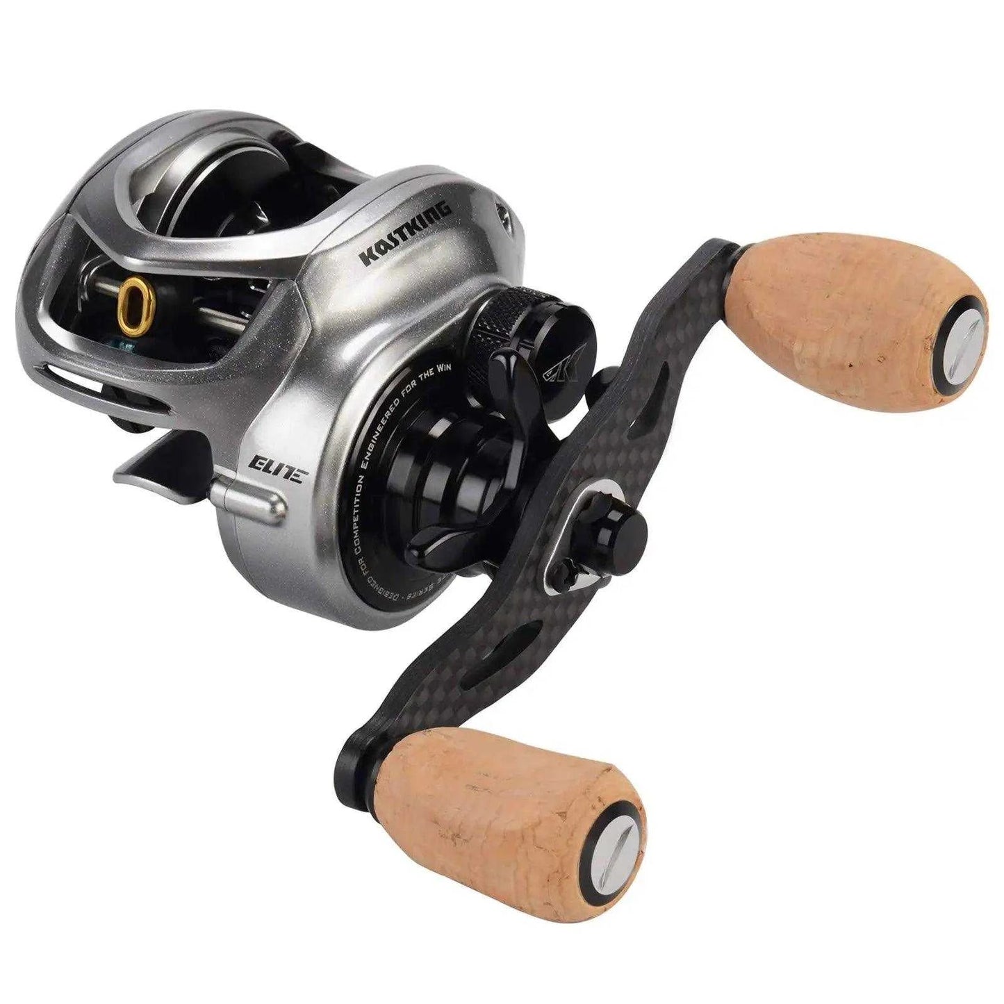 KastKing Bassinator Elite Baitcasting Reels, Palm Perfect Baitcaster Fishing Reel, Aluminum Frame, 10+1 Double Shielded SS BB. - Nex Fisher Hub