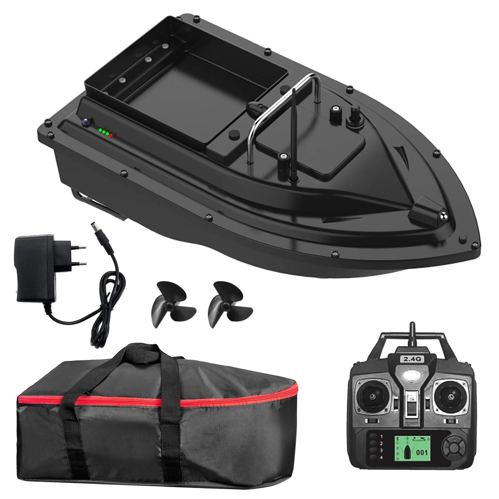 GPS Fixed Speed Cruise Remote Control Fishing Finder Boat  with Single Bait Containers Automatic Bait Boat with Remote Control - Nex Fisher Hub