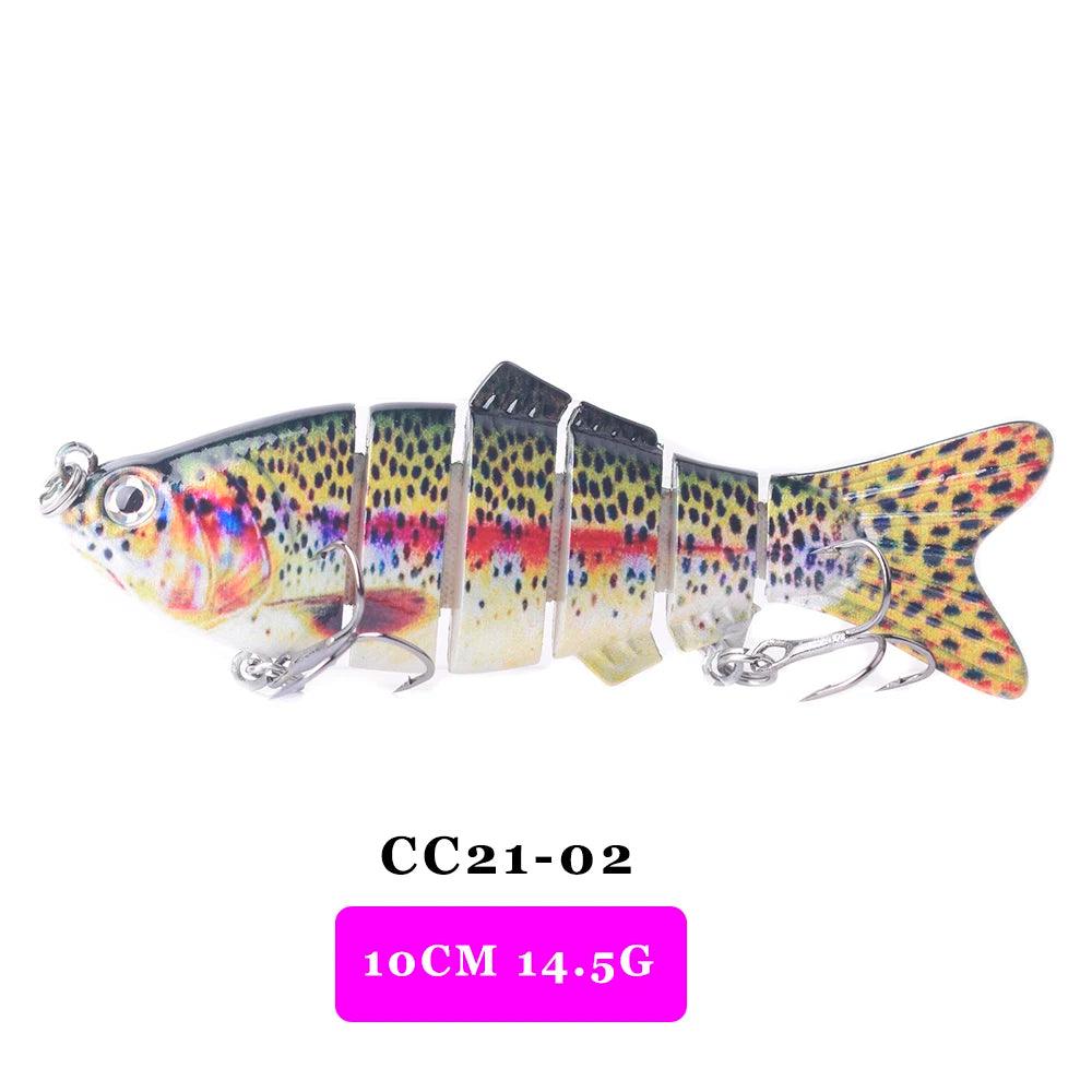 AYWFISH Lifelike Multi Jointed Sinking Wobblers Fishing Lures For Pike Swimbait Crankbait Minnow Trout Bass Fishing Tackle Baits - Nex Fisher Hub