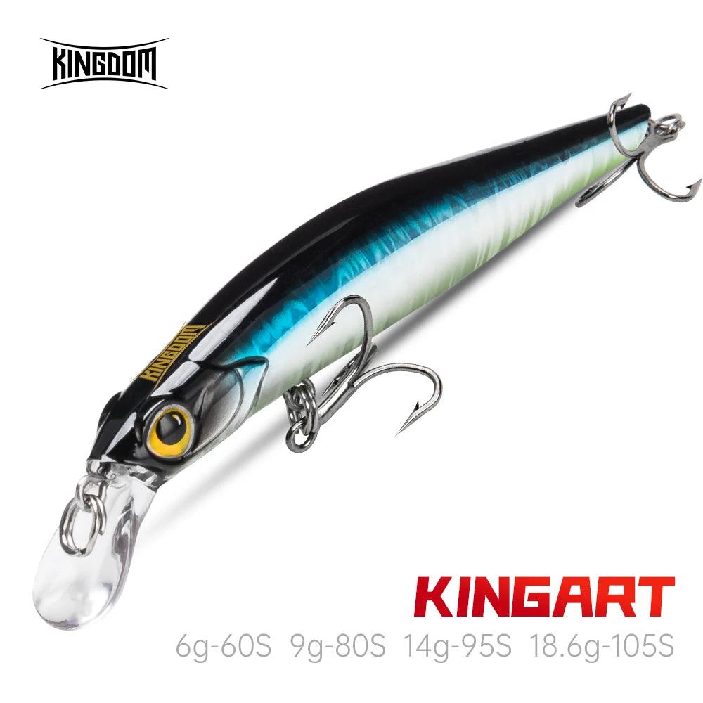 Kingdom Kingart Sinking Minnow Fishing Lures 6g 9g 14g 18.6g Jerkbaits Good Action Wobblers FR Silence Hard Baits Sea Bass - Nex Fisher Hub