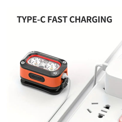 LINNHUE LED Headlamp: Rechargeable, Motion Sensor, and 45° Adjustable Work Light