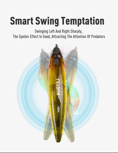 LEYDUN Z-Claw Floating Pencil Lures (2pc): Topwater Walk-the-Dog for Bass And Pike