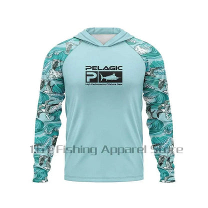 Hooded Fishing Shirt Men Hood Fishing Shirt long sleeve Fishing clothing fishing t shirt uv protection fishing shirt Fishing Apparel - Nex Fisher Hub