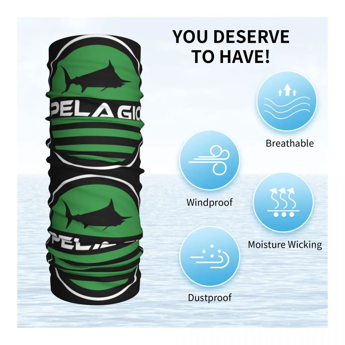 Pelagic Fishing Face Scarf: Versatile Protection for Anglers