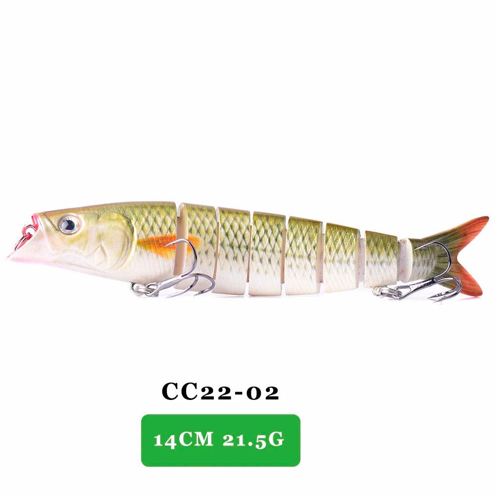 AYWFISH Lifelike Multi Jointed Sinking Wobblers Fishing Lures For Pike Swimbait Crankbait Minnow Trout Bass Fishing Tackle Baits - Nex Fisher Hub