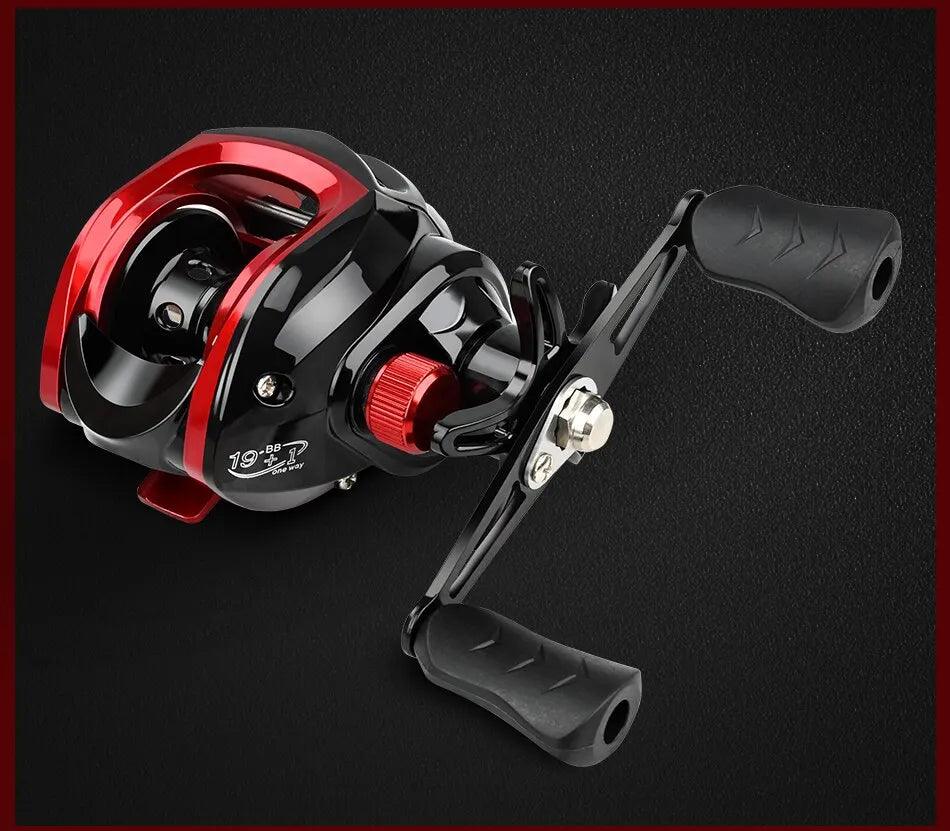 MEREDITH CR Series BaitCast Reel (7.2.1 Gear Ratio)Nex Fisher Hub