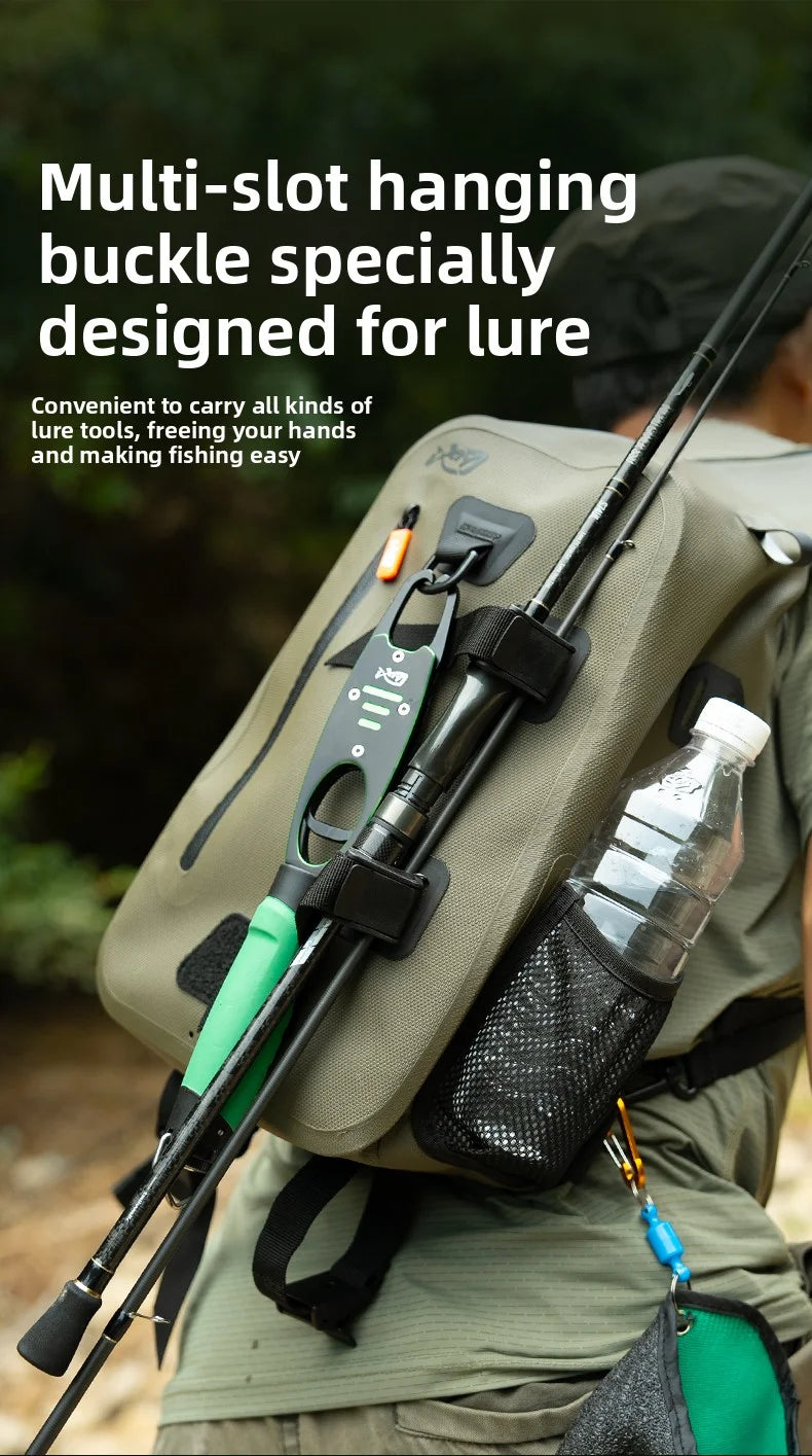 LINNHUE Fishing Shoulder Bag Fishing Tackle Waterproof Bag Outdoor Capacity Fishing Lures Line Box Storage Accessories