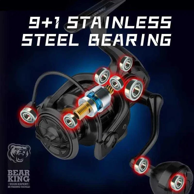 BEARKING Assassin Spinning Reel with 9+1BB Drag