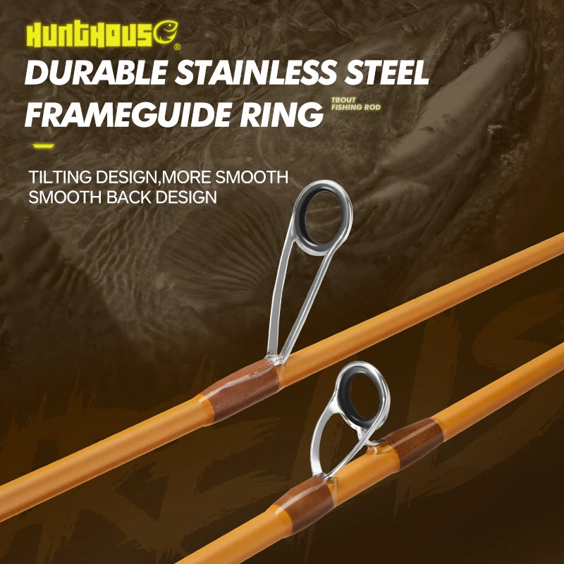 Hunthouse UL Trout Fishing Rod Spinning Casting Ultra Light Lure 2 Sections