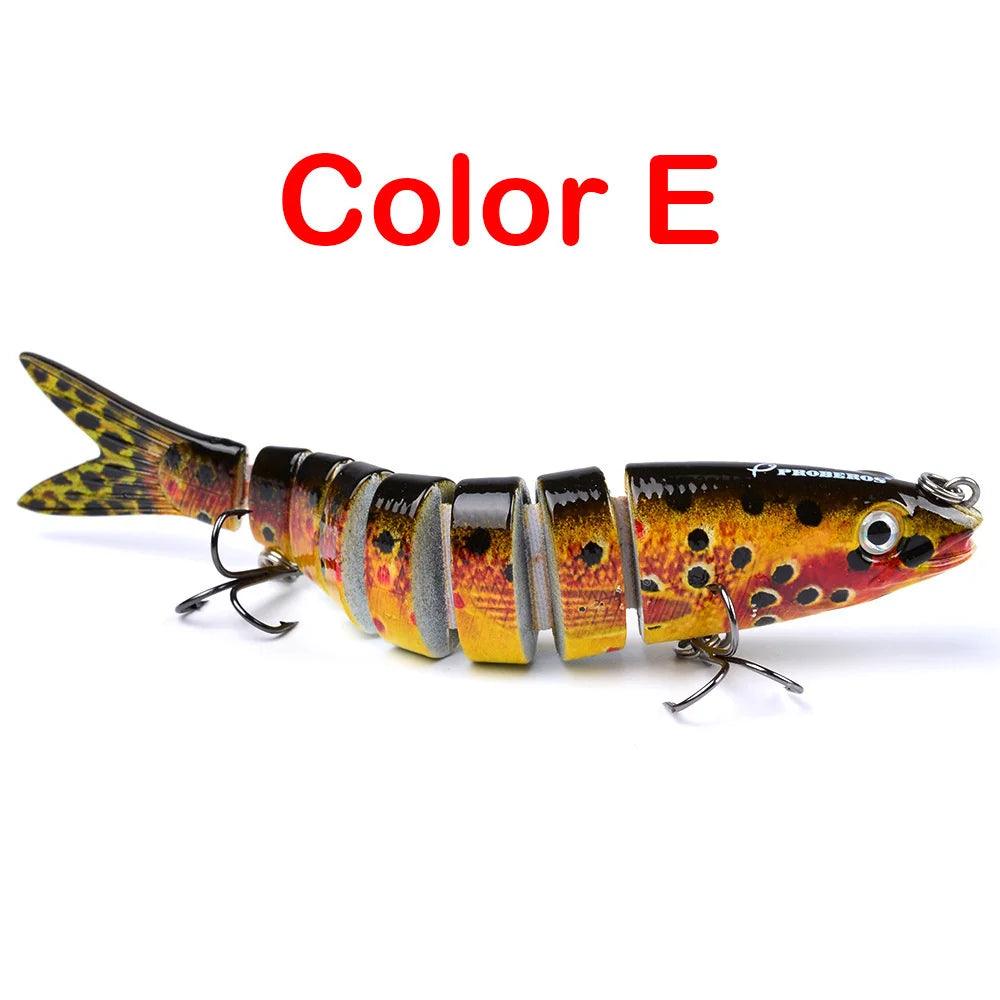 1PCS Multi-section Minnow Fishing Lure 13.5cm 19g Artificial Hard Bait Swimbait Lifelike Wobbler Crankbait Pesca Fishing Tackle - Nex Fisher Hub