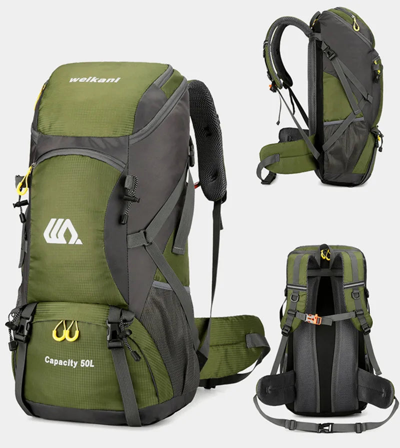 Welkani Outdoor Sports 50L Hiking Backpack: Versatile and Durable for – Nex Fisher Hub