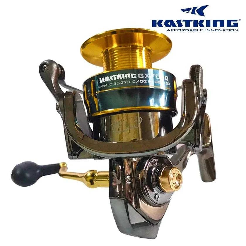 KastKing CODEK GX Series Spinning Reel with pre-spooled line and durable metal construction.