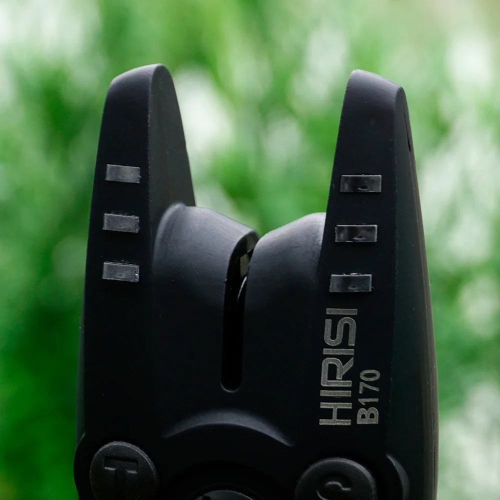 HIRISI B170 Carp Fishing Bite Alarm: Adjustable Volume, Tone, and Sensitivity LED Indicator