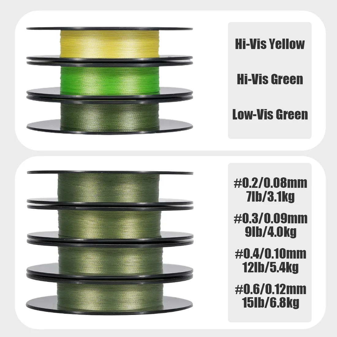 SeaKnight Brand NANO II Series Fishing Lines 300M 100M 4 Weaves Braided Multifilament Seawater-proof UV-proof Si+ Coating 7-15lb - Nex Fisher Hub