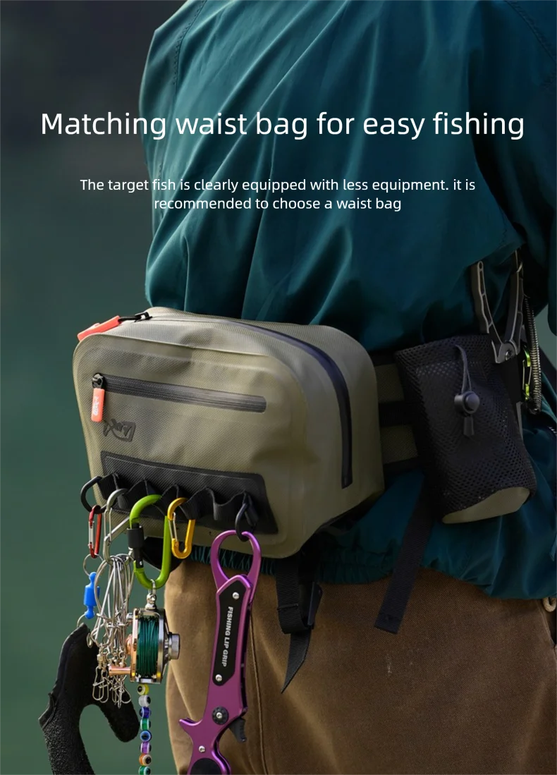 LINNHUE Fishing Shoulder Bag Fishing Tackle Waterproof Bag Outdoor Capacity Fishing Lures Line Box Storage Accessories