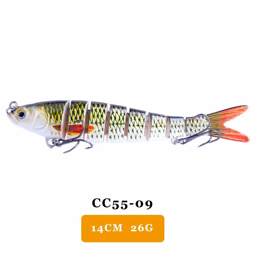 AYWFISH Lifelike Multi Jointed Sinking Wobblers Fishing Lures For Pike Swimbait Crankbait Minnow Trout Bass Fishing Tackle Baits - Nex Fisher Hub