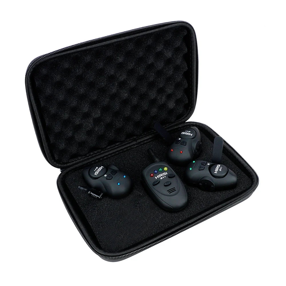 HIRISI SV1 Carp Fishing Bite Alarm Set And 100M Range Receptor: Wireless Indicator