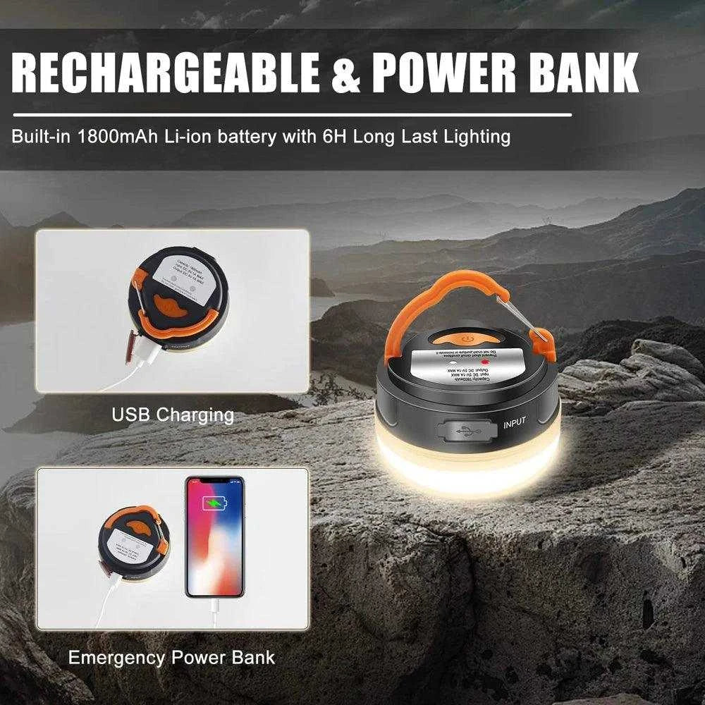 Waterproof and Rechargeable LED Lantern for Hiking & Camping - Nex Fisher Hub