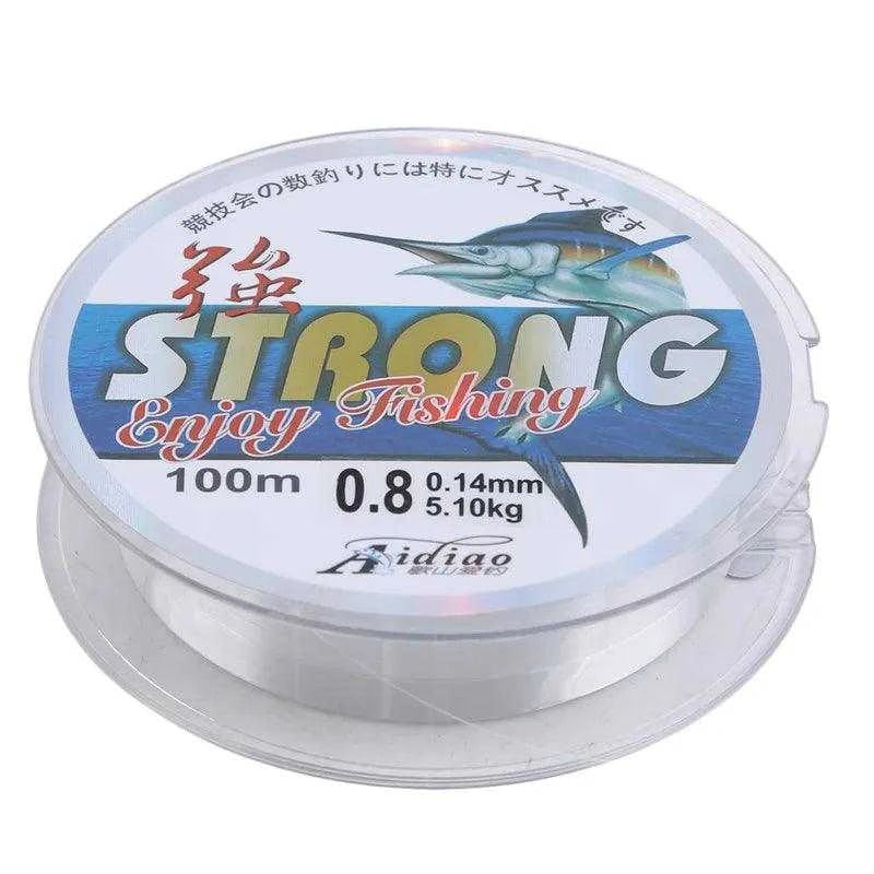 LAIMALA Leader Main Line 100m fishing line spool with Japanese fluorocarbon, 0.8mm diameter, 100m length.