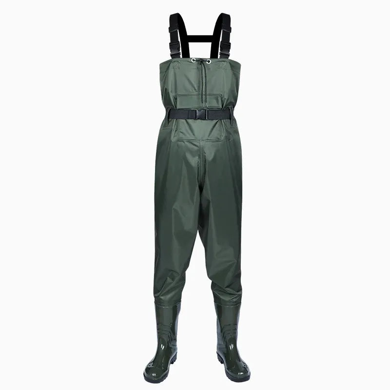 Unisex Waterproof Fishing Waders - Durable Nylon Construction