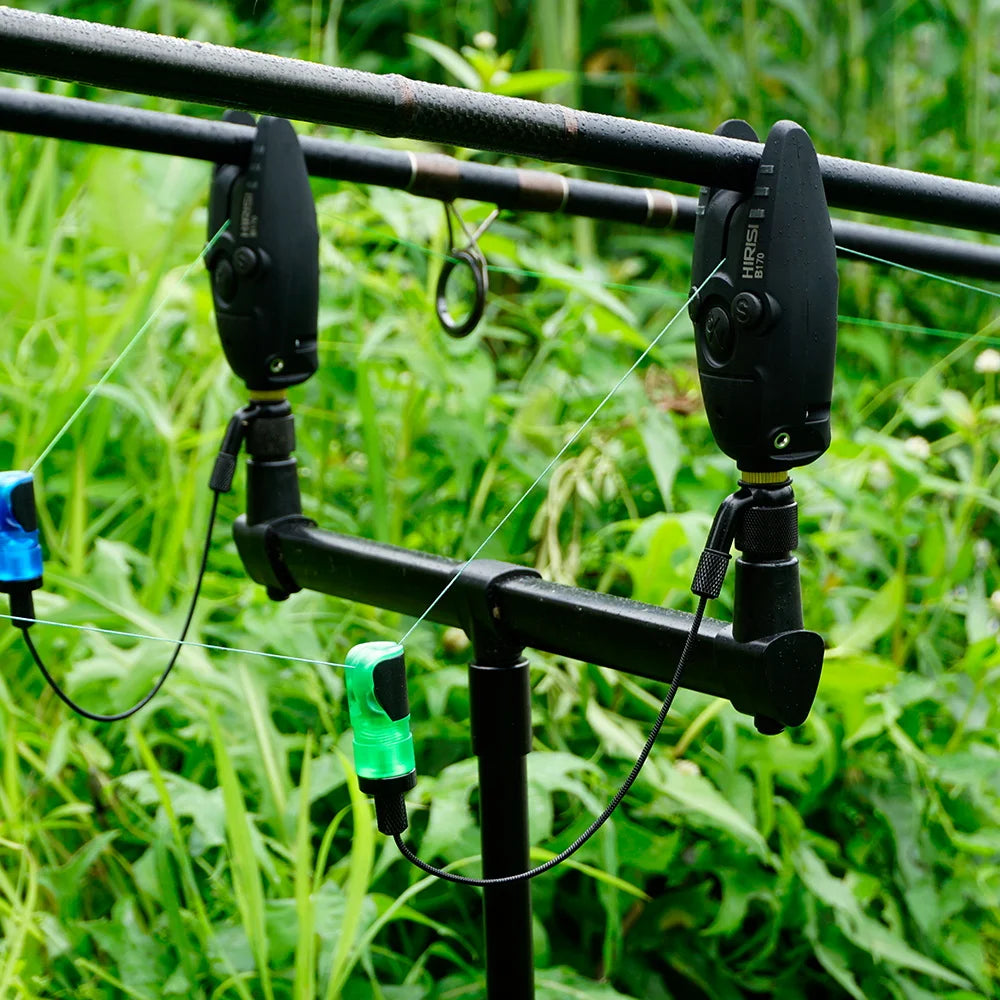 HIRISI B170 Carp Fishing Bite Alarm: Adjustable Volume, Tone, and Sensitivity LED Indicator