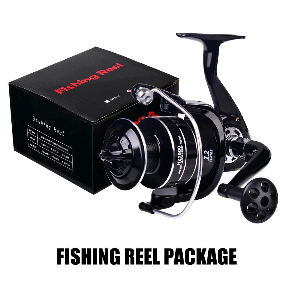 Proberos HZ1000-7000 Series Spinning Reel set with packaging.